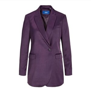 NWT JJXX Purple Satin Oversized Blazer